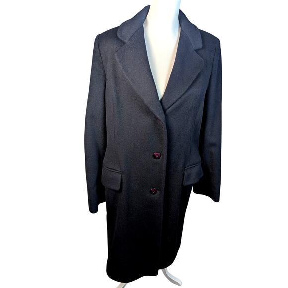 Vintage Charles Klein Forstmann 3 button Women's Wool Blend Lined Coat Union - Picture 2 of 6
